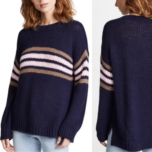 XIRENA Whistler Apres Ski Sweater Alpaca Blend Navy Size Small - Picture 1 of 9